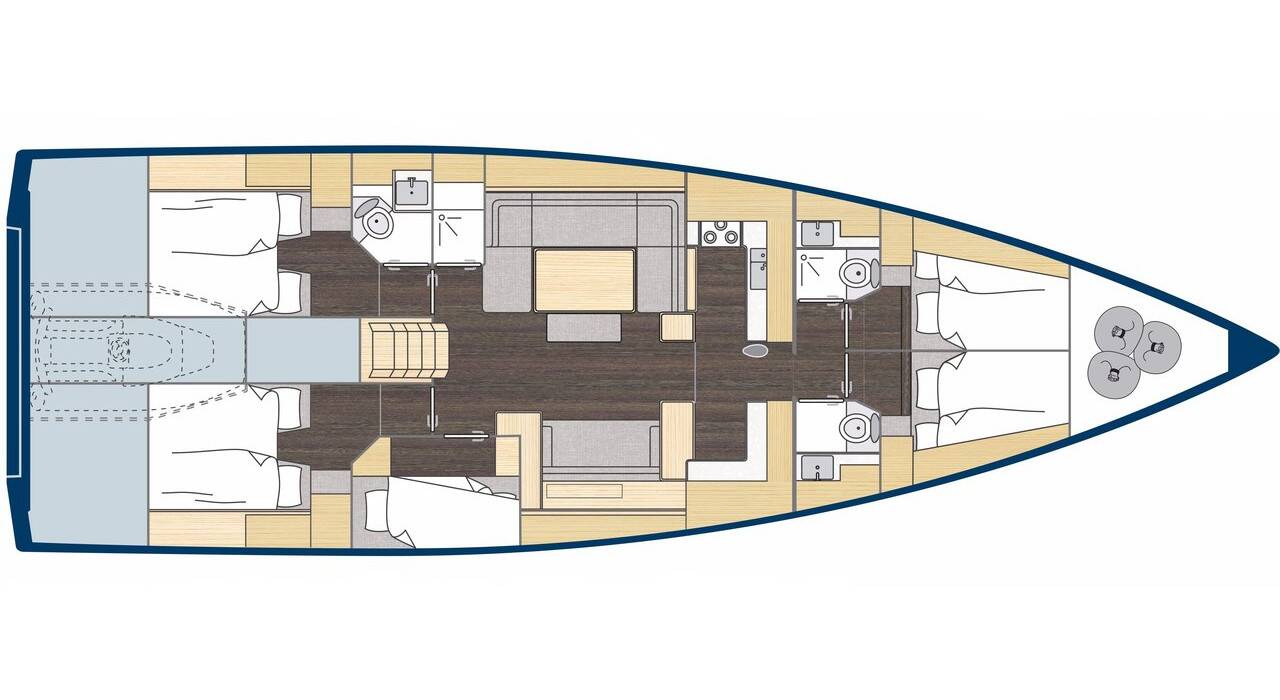 Bavaria C57 Holiday Blue Beyond