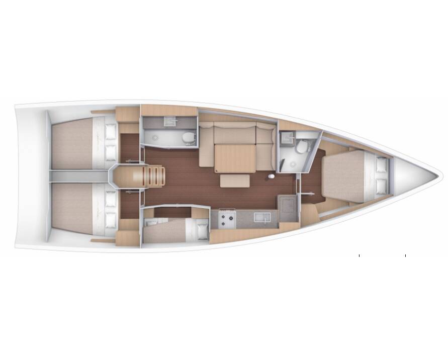 Dufour 430 GL Tahiri - bareboat