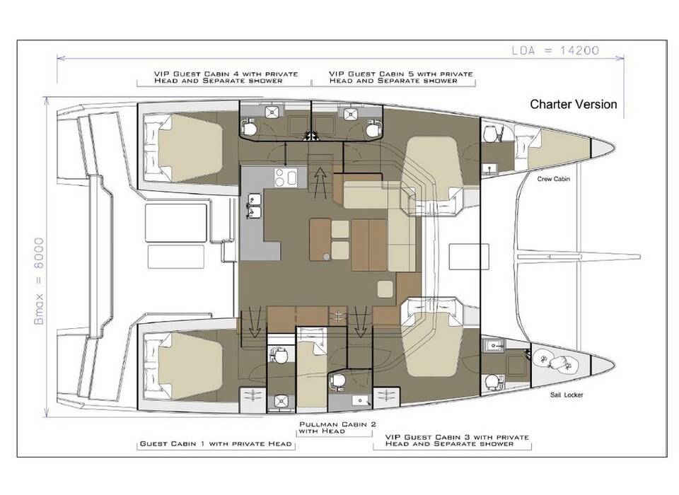 Dufour 48 Catamaran Freya