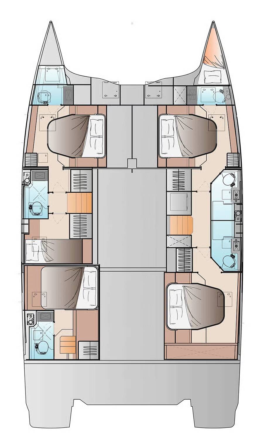 Fountaine Pajot FP 48 Quintet 5 Long Layover